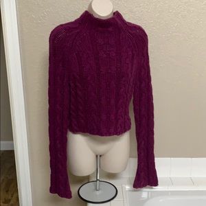 Moda International Maroon turtleneck sweater